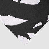 Phantastische Moderne Schwarz/Weiß Seidenpapier (Ausschnitt)