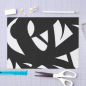 Phantastische Moderne Schwarz/Weiß Seidenpapier (Handwerk)