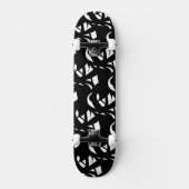 Phantastische Moderne Schwarz/Weiß Skateboard (Vorderseite)