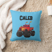Phantastische Monster Truck Blue Boys Kissen (Decke)