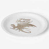 Phantastische Mosaik Dragon Birthday Paper Teller (Schrägansicht)