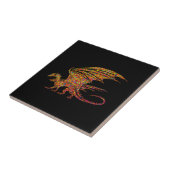 Phantastische Mosaik Dragon Drawstring Bag Fliese (Seite)