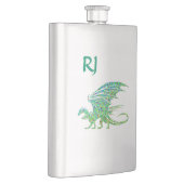 Phantastische Mosaik-Monogramm-Flasche Flachmann (Rechts)
