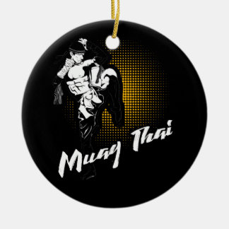 Phantastische Muay Thai Fists - Beängstigende Kamp Keramik Ornament