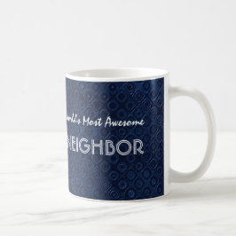Phantastische NAGHBOR Midnight Blue Dots und Star  Kaffeetasse