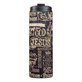 Phantastische Namen Jesu Christi Thermal Tumbler Thermosbecher