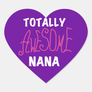Phantastische Nana Pink T - Shirt und Geschenke Herz-Aufkleber