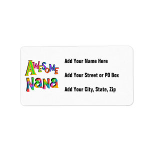 Phantastische Nana-T - Shirt und Geschenke Adressaufkleber