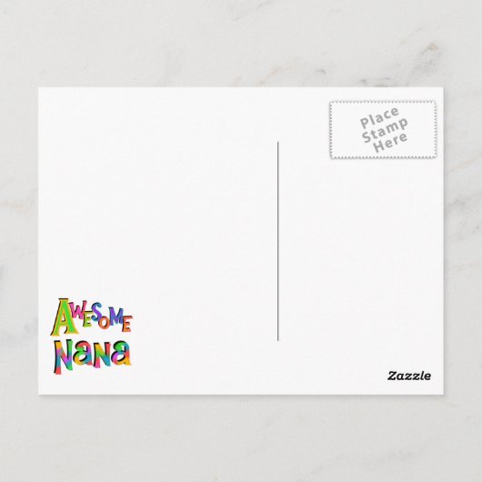 Phantastische Nana-T - Shirt und Geschenke Postkarte (Rückseite)