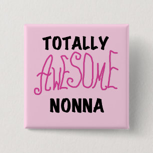 Phantastische Nonna Pink T - Shirt und Geschenke Button