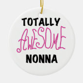 Phantastische Nonna Pink T - Shirt und Geschenke Keramik Ornament (Vorne)