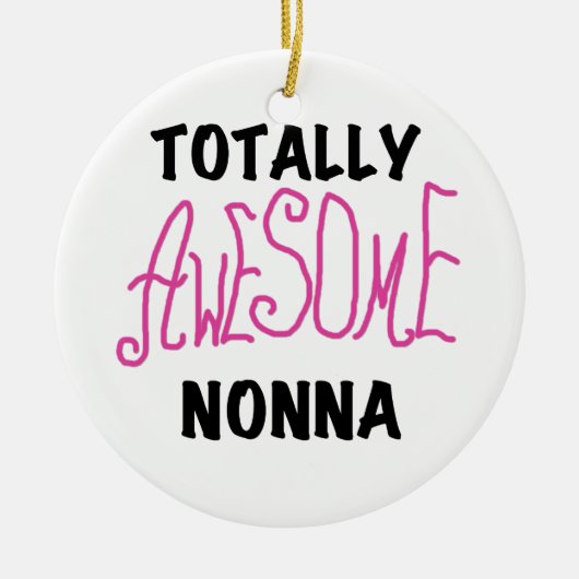 Phantastische Nonna Pink T - Shirt und Geschenke Keramik Ornament (Vorne)