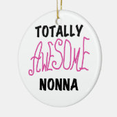 Phantastische Nonna Pink T - Shirt und Geschenke Keramik Ornament (Links)