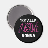 Phantastische Nonna Pink T - Shirt und Geschenke Magnet (Vorderseite/Rückseite)