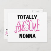Phantastische Nonna Pink T - Shirt und Geschenke Postkarte (Vorne/Hinten)