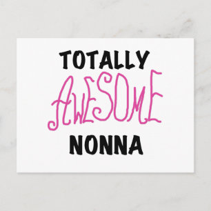 Phantastische Nonna Pink T - Shirt und Geschenke Postkarte