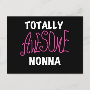 Phantastische Nonna Pink T - Shirt und Geschenke Postkarte