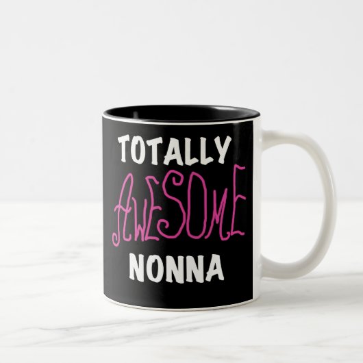 Phantastische Nonna Pink T - Shirt und Geschenke Zweifarbige Tasse (Rechts)