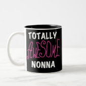 Phantastische Nonna Pink T - Shirt und Geschenke Zweifarbige Tasse (Links)