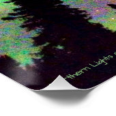 Phantastische Nordlichter über Alaska-Plakat Poster (Ecke)