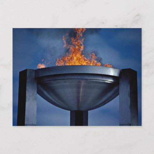 Phantastische olympische Flamme Postkarte (Vorderseite)