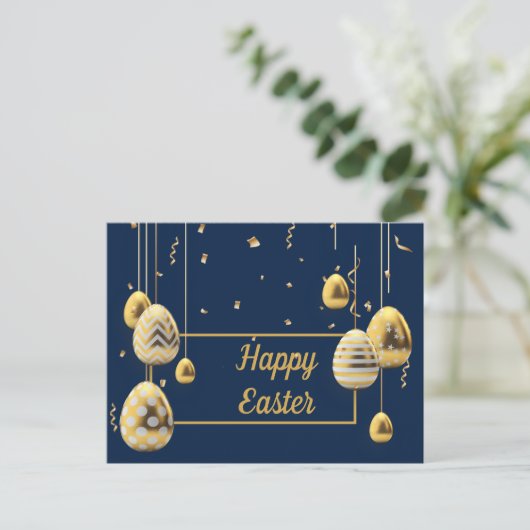 Phantastische Ostereier Postkarte (Stehend Vorderseite)