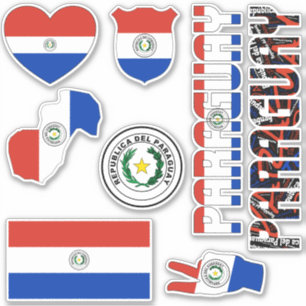 Phantastische Paraguay-Formen-Staatssymbole Aufkleber