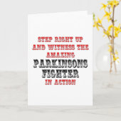 Phantastische Parkinson-Kämpfer in Aktion Karte (Gelbe Blume)