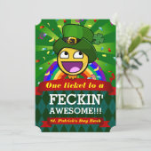 Phantastische Party Einladungen des St. Patrick's (Stehend Vorderseite)