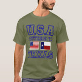 Phantastische Patriotische Authentische Texas T-Shirt (Vorderseite)