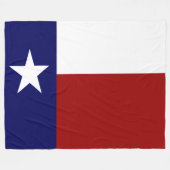 Phantastische patriotische, lebendige Texas-Flagge Fleecedecke (Vorderseite (Horizontal))