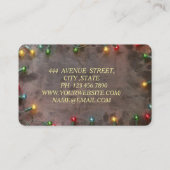 Phantastische perfekte Weihnachtsfarben Visitenkarte (Rückseite)