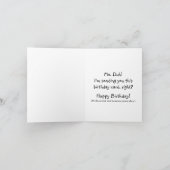 Phantastische Person Geburtstagskarte (lustig) Karte (Innenseite)