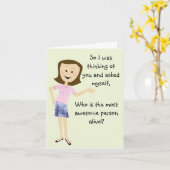 Phantastische Person Geburtstagskarte (lustig) Karte (Gelbe Blume)