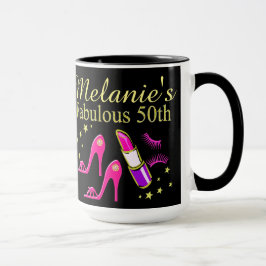 PHANTASTISCHE PERSONALISIERTE 50. BIRTHDAY DIVA-TA TASSE