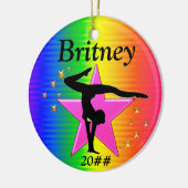 PHANTASTISCHE PERSONALISIERTE GYMNASTIKORNATION KERAMIKORNAMENT (Links)