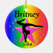 PHANTASTISCHE PERSONALISIERTE GYMNASTIKORNATION KERAMIKORNAMENT (Hinten)