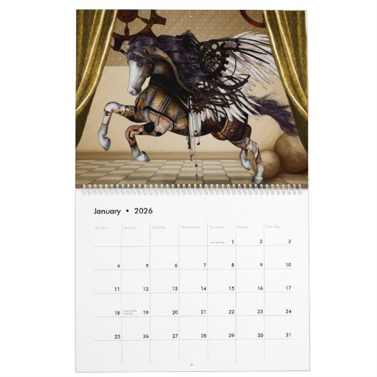 Phantastische Pferde Kalender (Jan 2026)