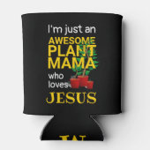 PHANTASTISCHE PFLANZE MAMA LIEBEN JESUS Monogramm Dosenkühler (Rückseite)