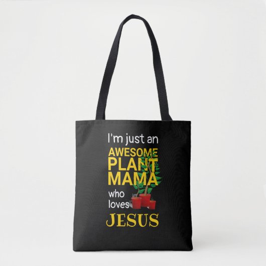 PHANTASTISCHE PFLANZE MAMA LIEBEN JESUS TASCHE (Vorderseite)