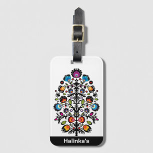 🤩 Phantastische polnische Folk Wycinanki Gepäckanhänger