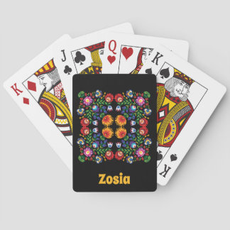 🤩 Phantastische polnische Folk Wycinanki Spielkarten