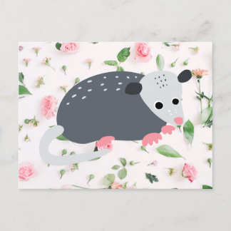Phantastische Popossum-Opossum-Wildtierpostkarte Postkarte