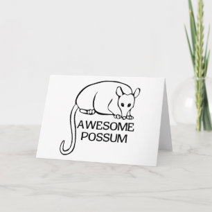 Phantastische Possum Karte