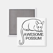 Phantastische Possum Magnet (Vorderseite/Rückseite)