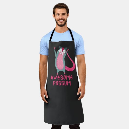 Phantastische Possum niedlich Opossum Schürze (Getragen)