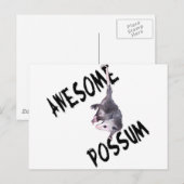 Phantastische Possum Opossum Postkarte (Vorne/Hinten)