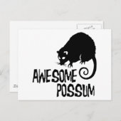 Phantastische Possum Postkarte (Vorne/Hinten)