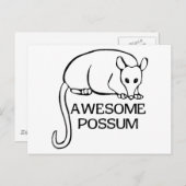 Phantastische Possum Postkarte (Vorne/Hinten)