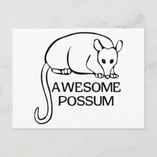 Phantastische Possum Postkarte